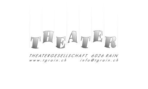 Theatergesellschaft Rain typologo mit vertikalen linien der theatergesellschaft rain